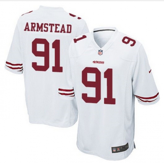 Youth NEW 49ers #91 Arik Armstead White Stitched NFL Elite Jersey Youth NEW 49ers #91 Arik Armstead White Stitched NFL Elite Jersey