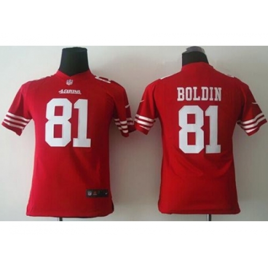 Youth Nike San Francisco 49ers #81 Anquan Boldin Red Team Color Stitched NFL Jersey Youth Nike San Francisco 49ers #81 Anquan Boldin Red Team Color Stitched NFL Jersey