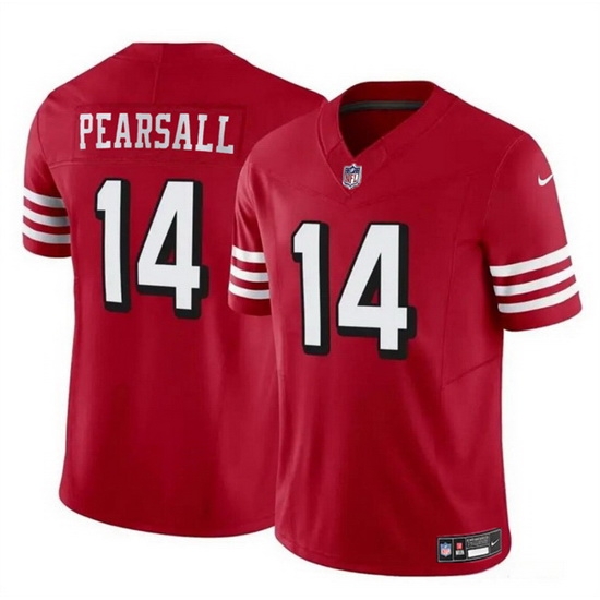 Youth San Francisco 49ers 14 Ricky Pearsall New Red 2024 Draft F U S E Vapor Untouchable Limited Stitched Football Jersey Youth San Francisco 49ers 14 Ricky Pearsall New Red 2024 Draft F U S E Vapor Untouchable Limited Stitched Football Jersey