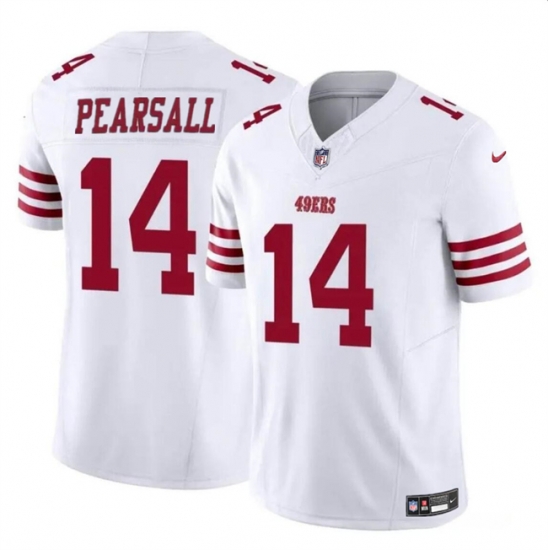 Youth San Francisco 49ers 14 Ricky Pearsall White 2024 Draft F U S E Vapor Untouchable Limited Stitched Football Jersey Youth San Francisco 49ers 14 Ricky Pearsall White 2024 Draft F U S E Vapor Untouchable Limited Stitched Football Jersey