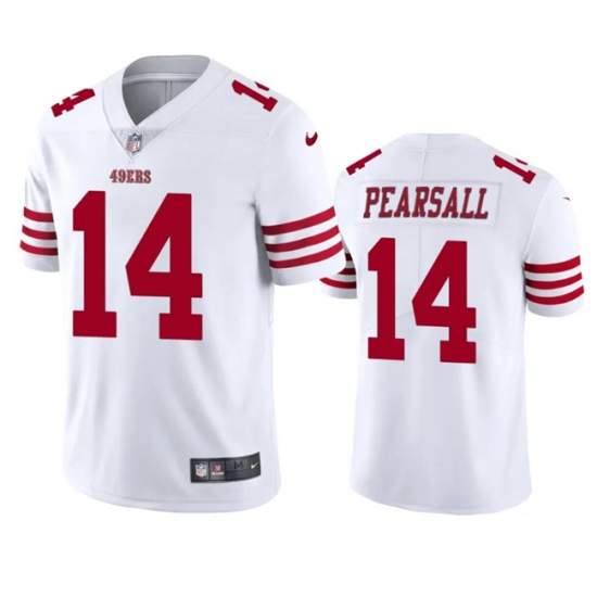 Youth San Francisco 49ers 14 Ricky Pearsall White 2024 Draft Vapor Untouchable Limited Stitched Football Jersey Youth San Francisco 49ers 14 Ricky Pearsall White 2024 Draft Vapor Untouchable Limited Stitched Football Jersey