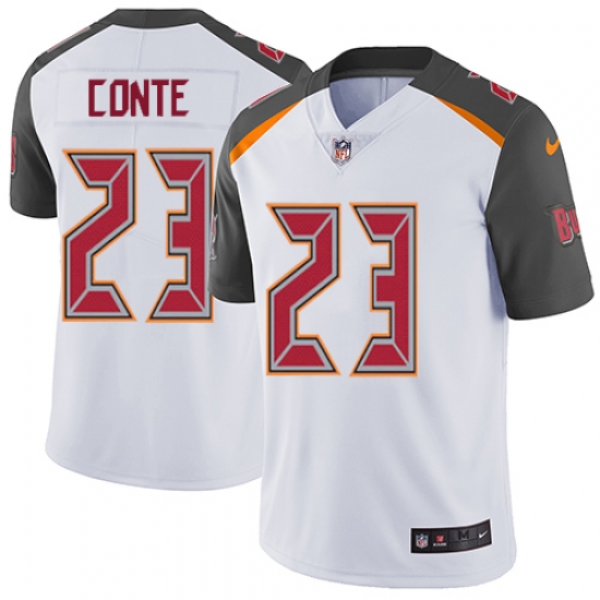 Men Nike Buccaneers #23 Chris Conte White Stitched NFL Vapor Untouchable Limited Jersey Men Nike Buccaneers #23 Chris Conte White Stitched NFL Vapor Untouchable Limited Jersey