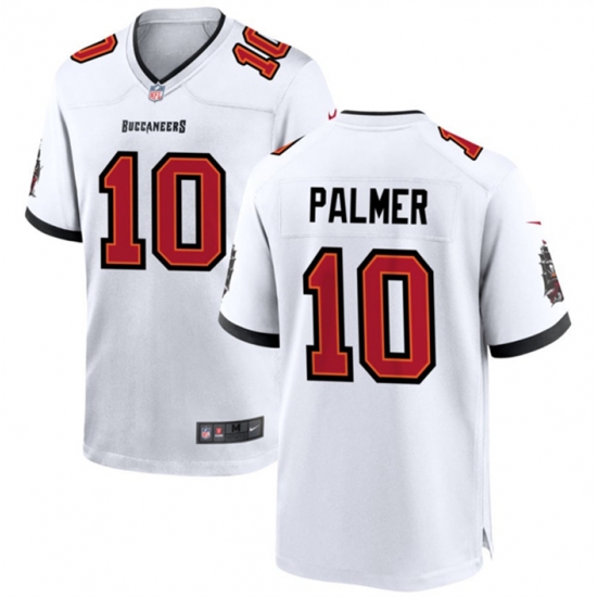 Men Tampa Bay Buccaneers 10 Trey Palmer White Stitched Game Jersey Men Tampa Bay Buccaneers 10 Trey Palmer White Stitched Game Jersey