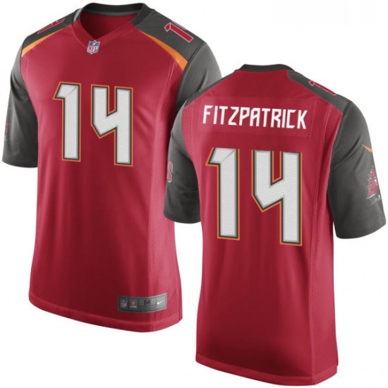 Mens Nike Tampa Bay Buccaneers 14 Ryan Fitzpatrick Game Red Team Color NFL Jersey Mens Nike Tampa Bay Buccaneers 14 Ryan Fitzpatrick Game Red Team Color NFL Jersey