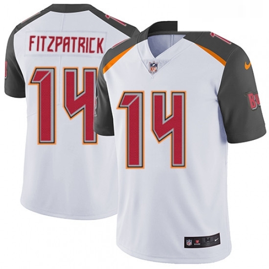 Mens Nike Tampa Bay Buccaneers 14 Ryan Fitzpatrick White Vapor Untouchable Limited Player NFL Jersey Mens Nike Tampa Bay Buccaneers 14 Ryan Fitzpatrick White Vapor Untouchable Limited Player NFL Jersey