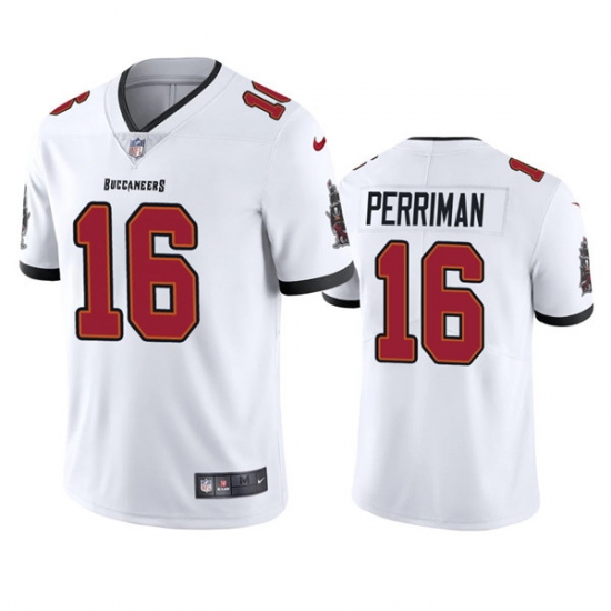 Men's Tampa Bay Buccaneers #16 Breshad Perriman White Vapor Untouchable Limited Stitched Jersey Men's Tampa Bay Buccaneers #16 Breshad Perriman White Vapor Untouchable Limited Stitched Jersey