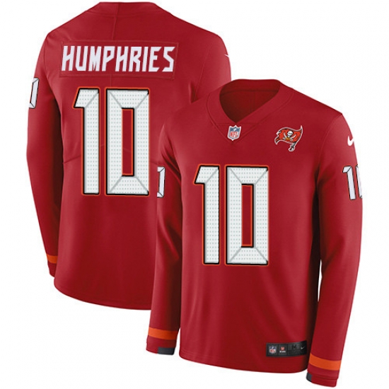 Nike Buccaneers 10 Adam Humphries Red Team Color Men s Stitched NFL Limited Therma Long Sleeve Jersey Nike Buccaneers 10 Adam Humphries Red Team Color Men s Stitched NFL Limited Therma Long Sleeve Jersey