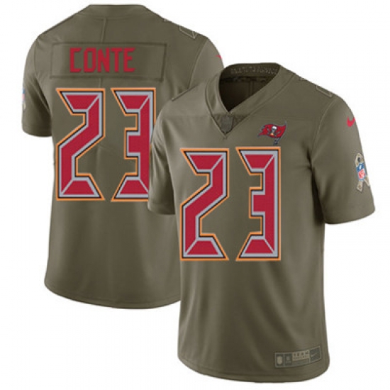 Nike Buccaneers #23 Chris Conte Olive Mens Stitched NFL Limited 2017 Salute To Service Jersey Nike Buccaneers #23 Chris Conte Olive Mens Stitched NFL Limited 2017 Salute To Service Jersey