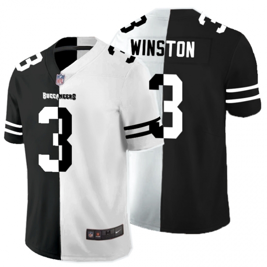 Nike Buccaneers 3 Jameis Winston Black And White Split Vapor Untouchable Limited Jersey (1) Nike Buccaneers 3 Jameis Winston Black And White Split Vapor Untouchable Limited Jersey (1)