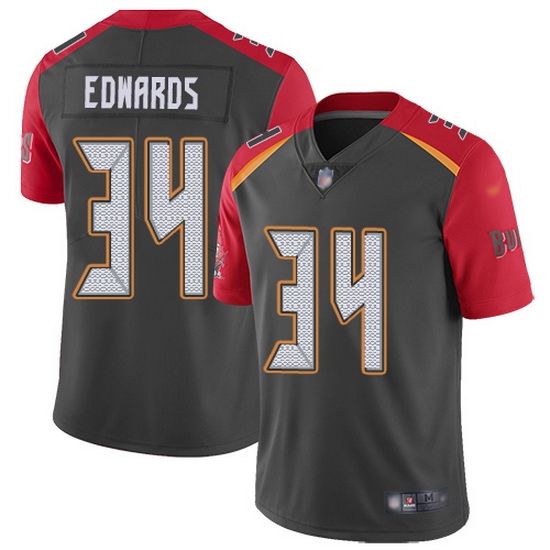 Nike Buccaneers 34 Mike Edwards Gray Men Stitched NFL Limited Inverted Legend Jersey Nike Buccaneers 34 Mike Edwards Gray Men Stitched NFL Limited Inverted Legend Jersey