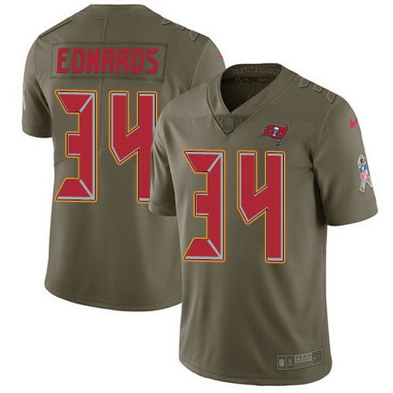 Nike Buccaneers 34 Mike Edwards Olive Men Stitched NFL Limited 2017 Salute To Service Jersey Nike Buccaneers 34 Mike Edwards Olive Men Stitched NFL Limited 2017 Salute To Service Jersey