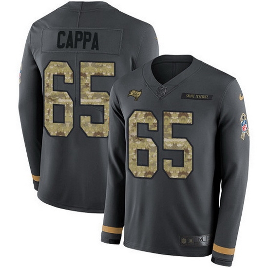 Nike Buccaneers 65 Alex Cappa Anthracite Salute to Service Men Stitched NFL Limited Therma Long Sleeve Jersey Nike Buccaneers 65 Alex Cappa Anthracite Salute to Service Men Stitched NFL Limited Therma Long Sleeve Jersey