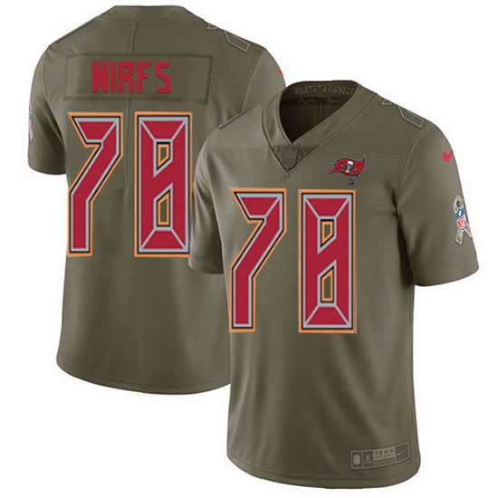 Nike Buccaneers 78 Tristan Wirfs Olive Men Stitched NFL Limited 2017 Salute To Service Jersey Nike Buccaneers 78 Tristan Wirfs Olive Men Stitched NFL Limited 2017 Salute To Service Jersey
