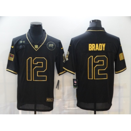 Nike Tampa Bay Buccaneers 12 Tom Brady Black Gold 2020 Salute To Service Limited Jersey Nike Tampa Bay Buccaneers 12 Tom Brady Black Gold 2020 Salute To Service Limited Jersey