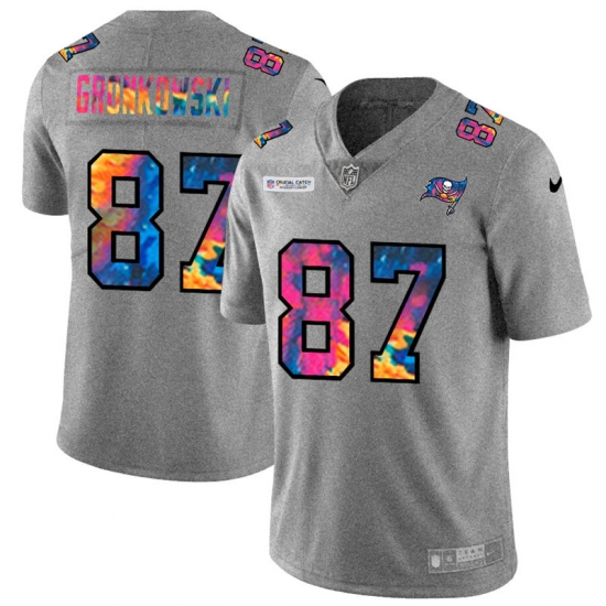 Tampa Bay Buccaneers 87 Rob Gronkowski Men Nike Multi Color 2020 NFL Crucial Catch NFL Jersey Greyheather Tampa Bay Buccaneers 87 Rob Gronkowski Men Nike Multi Color 2020 NFL Crucial Catch NFL Jersey Greyheather