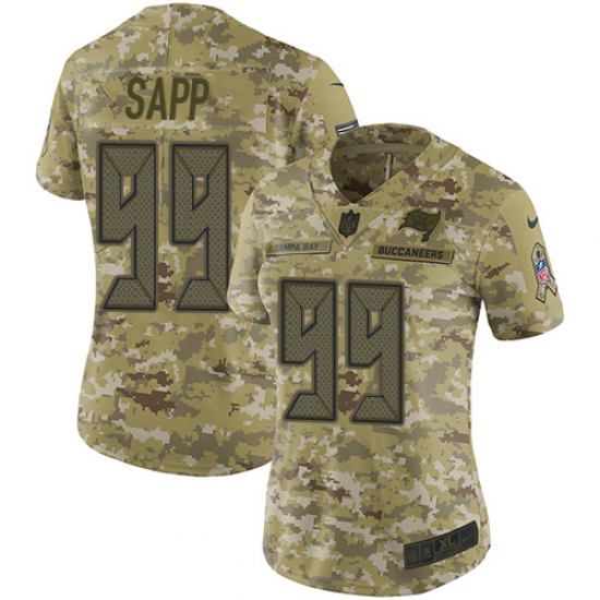 Nike Buccaneers #99 Warren Sapp Camo Women Stitched NFL Limited 2018 Salute to Service Jersey Nike Buccaneers #99 Warren Sapp Camo Women Stitched NFL Limited 2018 Salute to Service Jersey