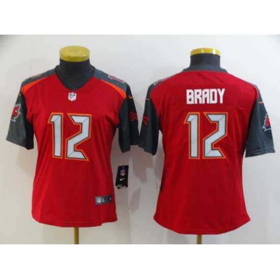 Women Buccaneers 12 Tom Brady Red Women Vapor Untouchable Limited Jersey Women Buccaneers 12 Tom Brady Red Women Vapor Untouchable Limited Jersey