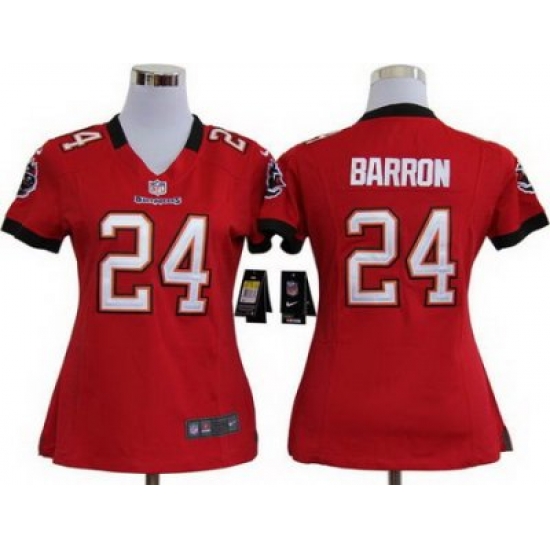 Women Nike Tampa Bay Buccaneers 24# Mark Barron Red Nike NFL Jersey Women Nike Tampa Bay Buccaneers 24# Mark Barron Red Nike NFL Jersey