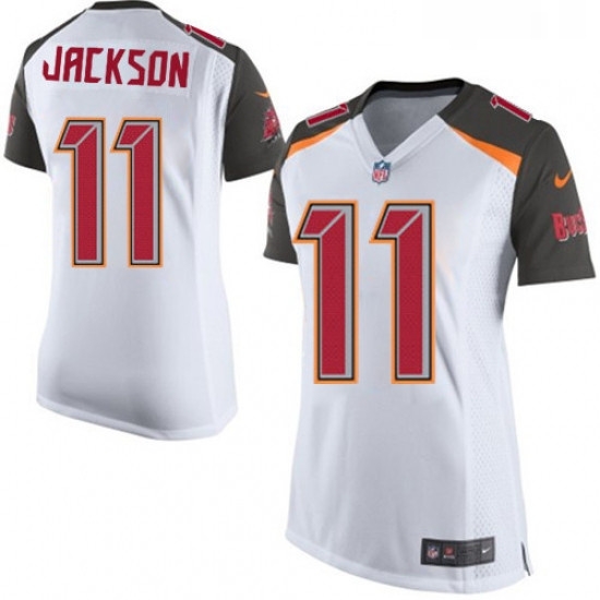 Womens Nike Tampa Bay Buccaneers 11 DeSean Jackson Game White NFL Jersey Womens Nike Tampa Bay Buccaneers 11 DeSean Jackson Game White NFL Jersey