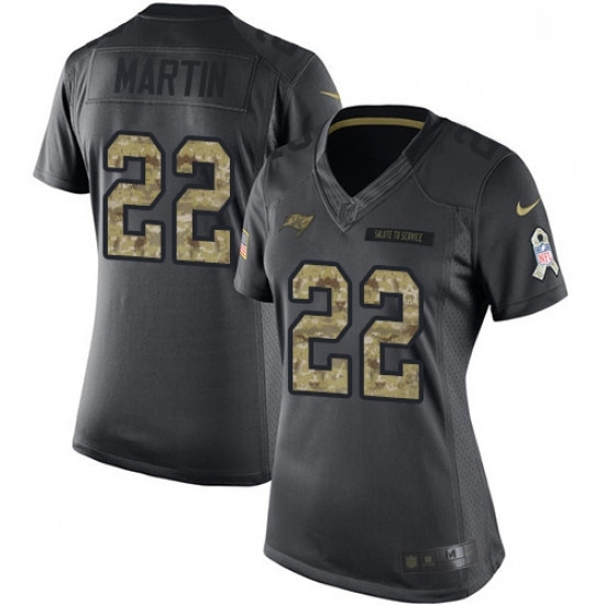 Womens Nike Tampa Bay Buccaneers 22 Doug Martin Limited Black 2016 Salute to Service NFL Jersey Womens Nike Tampa Bay Buccaneers 22 Doug Martin Limited Black 2016 Salute to Service NFL Jersey