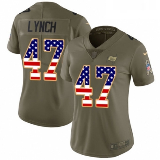 Womens Nike Tampa Bay Buccaneers 47 John Lynch Limited OliveUSA Flag 2017 Salute to Service NFL Jersey Womens Nike Tampa Bay Buccaneers 47 John Lynch Limited OliveUSA Flag 2017 Salute to Service NFL Jersey