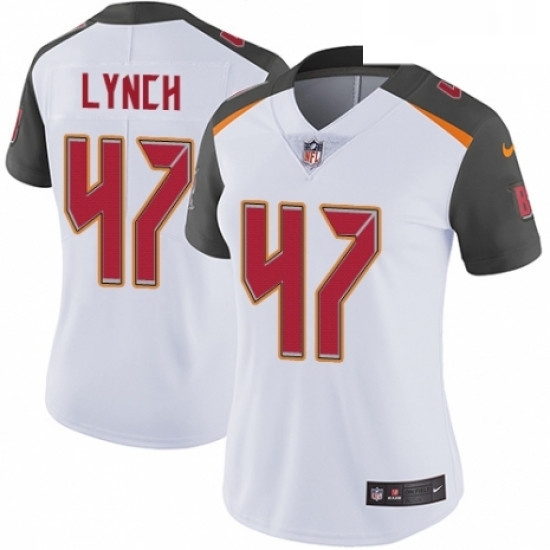Womens Nike Tampa Bay Buccaneers 47 John Lynch White Vapor Untouchable Limited Player NFL Jersey Womens Nike Tampa Bay Buccaneers 47 John Lynch White Vapor Untouchable Limited Player NFL Jersey