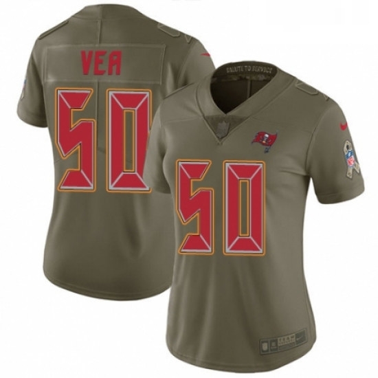 Womens Nike Tampa Bay Buccaneers 50 Vita Vea Limited Olive 2017 Salute to Service NFL Jersey Womens Nike Tampa Bay Buccaneers 50 Vita Vea Limited Olive 2017 Salute to Service NFL Jersey