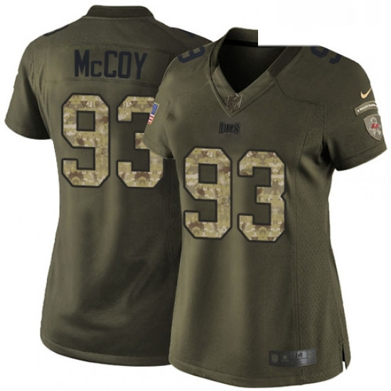 Womens Nike Tampa Bay Buccaneers 93 Gerald McCoy Elite Green Salute to Service NFL Jersey Womens Nike Tampa Bay Buccaneers 93 Gerald McCoy Elite Green Salute to Service NFL Jersey