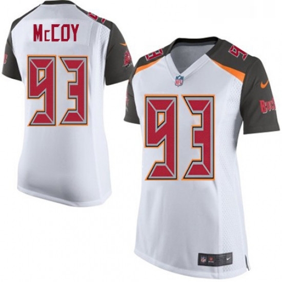 Womens Nike Tampa Bay Buccaneers 93 Gerald McCoy Game White NFL Jersey Womens Nike Tampa Bay Buccaneers 93 Gerald McCoy Game White NFL Jersey