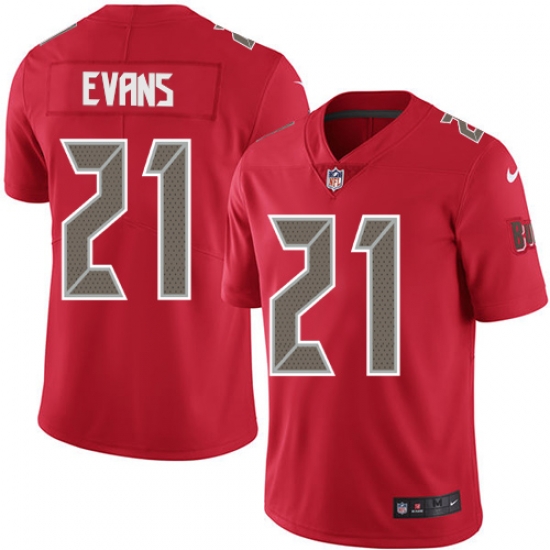 Nike Buccaneers #21 Justin Evans Red Youth Stitched NFL Limited Rush Jersey Nike Buccaneers #21 Justin Evans Red Youth Stitched NFL Limited Rush Jersey
