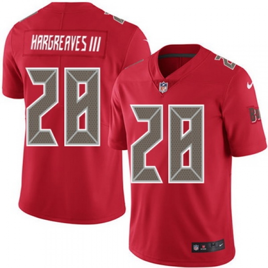Nike Buccaneers #28 Vernon Hargreaves III Red Youth Stitched NFL Limited Rush Jersey Nike Buccaneers #28 Vernon Hargreaves III Red Youth Stitched NFL Limited Rush Jersey