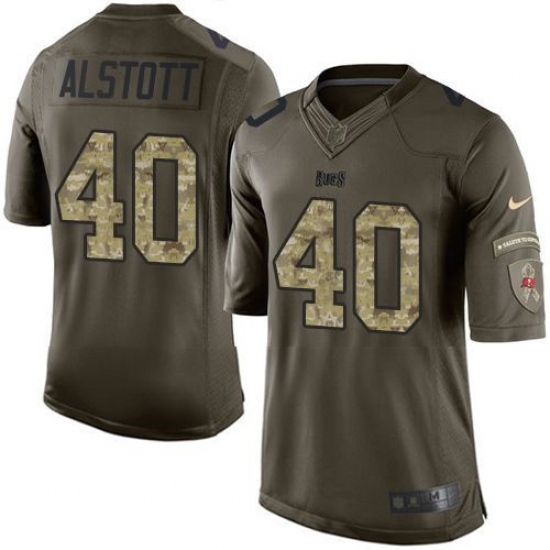Nike Buccaneers #40 Mike Alstott Green Youth Stitched NFL Limited Salute to Service Jersey Nike Buccaneers #40 Mike Alstott Green Youth Stitched NFL Limited Salute to Service Jersey