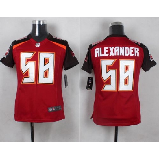 Nike Buccaneers #58 Kwon Alexander Red Team Color Youth Stitched NFL New Elite Jersey Nike Buccaneers #58 Kwon Alexander Red Team Color Youth Stitched NFL New Elite Jersey