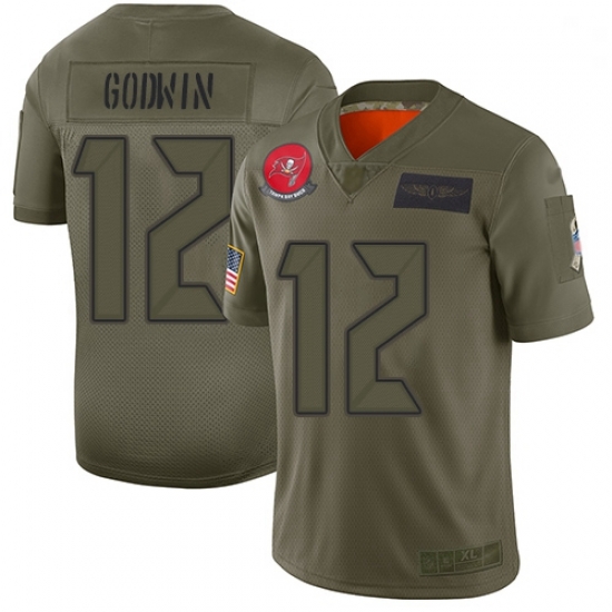 Youth Buccaneers 12 Chris Godwin Camo Stitched Football Limited 2019 Salute to Service Jersey Youth Buccaneers 12 Chris Godwin Camo Stitched Football Limited 2019 Salute to Service Jersey