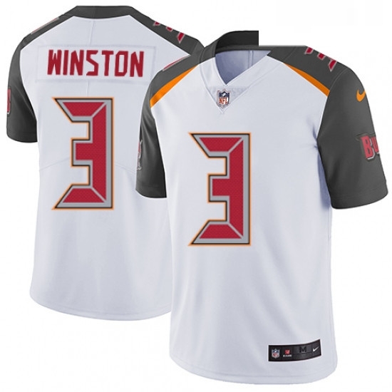 Youth Nike Tampa Bay Buccaneers 3 Jameis Winston White Vapor Untouchable Limited Player NFL Jersey Youth Nike Tampa Bay Buccaneers 3 Jameis Winston White Vapor Untouchable Limited Player NFL Jersey