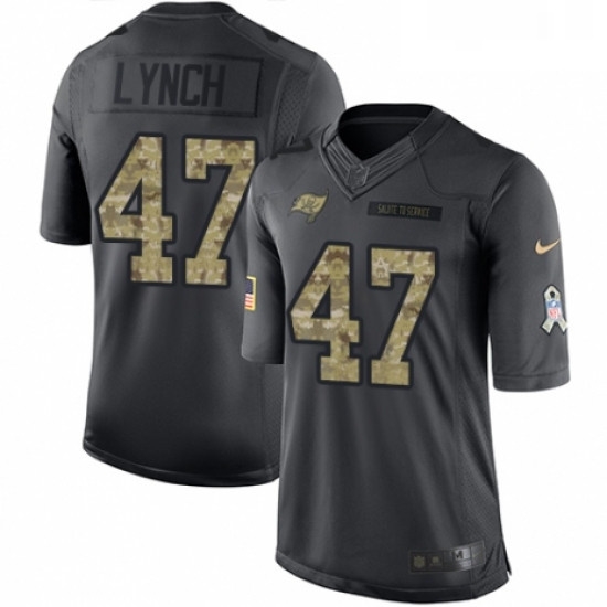 Youth Nike Tampa Bay Buccaneers 47 John Lynch Limited Black 2016 Salute to Service NFL Jersey Youth Nike Tampa Bay Buccaneers 47 John Lynch Limited Black 2016 Salute to Service NFL Jersey