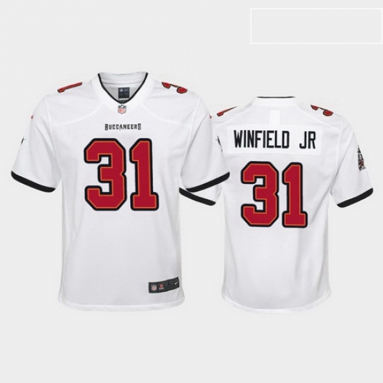 youth antoine winfield jr. tampa bay buccaneers white game jersey youth antoine winfield jr. tampa bay buccaneers white game jersey