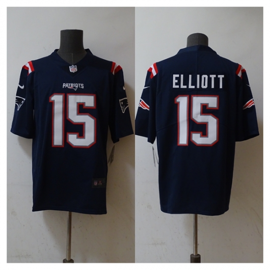Men New England Patriots 15 Ezekiel Elliott Navy Vapor Untouchable Stitched Football Jersey Men New England Patriots 15 Ezekiel Elliott Navy Vapor Untouchable Stitched Football Jersey