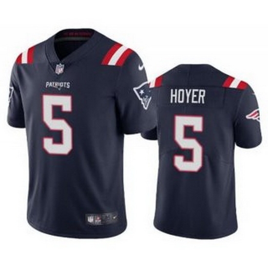 Men New England Patriots 5 Brian Hoyer Navy 2021 Vapor Untouchable Limited Stitched Jersey Men New England Patriots 5 Brian Hoyer Navy 2021 Vapor Untouchable Limited Stitched Jersey