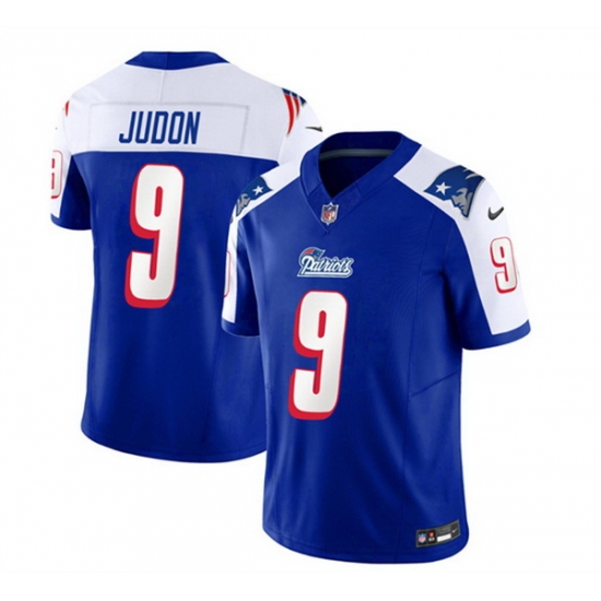 Men New England Patriots 9 Matthew Judon Blue White 2023 F U S E Vapor Limited Stitched Football Jersey Men New England Patriots 9 Matthew Judon Blue White 2023 F U S E Vapor Limited Stitched Football Jersey