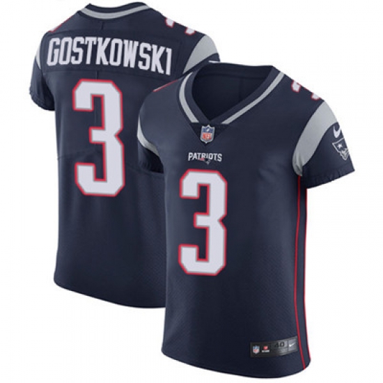 Men Nike Patriots #3 Stephen Gostkowski Navy Blue Team Color Stitched NFL Vapor Untouchable Elite Jersey Men Nike Patriots #3 Stephen Gostkowski Navy Blue Team Color Stitched NFL Vapor Untouchable Elite Jersey
