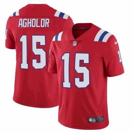 Men's New England Patriots #15 Nelson Agholor Red Vapor Untouchable Limited Stitched Jersey Men's New England Patriots #15 Nelson Agholor Red Vapor Untouchable Limited Stitched Jersey