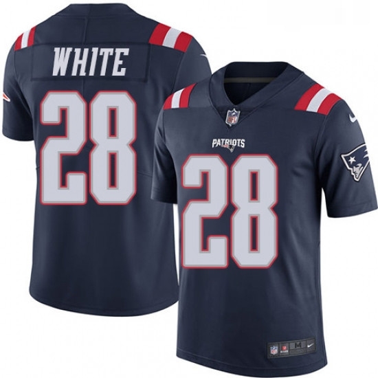 Mens Nike New England Patriots 28 James White Limited Navy Blue Rush Vapor Untouchable NFL Jersey Mens Nike New England Patriots 28 James White Limited Navy Blue Rush Vapor Untouchable NFL Jersey