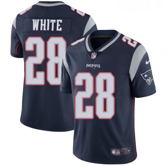 Mens Nike New England Patriots 28 James White Navy Blue Team Color Vapor Untouchable Limited Player NFL Jersey Mens Nike New England Patriots 28 James White Navy Blue Team Color Vapor Untouchable Limited Player NFL Jersey