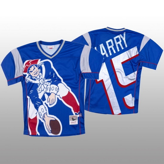 NFL New England Patriots 15 N 27Keal Harry Blue Men Mitchell 26 Nell Big Face Fashion Limited NFL Jersey NFL New England Patriots 15 N 27Keal Harry Blue Men Mitchell 26 Nell Big Face Fashion Limited NFL Jersey