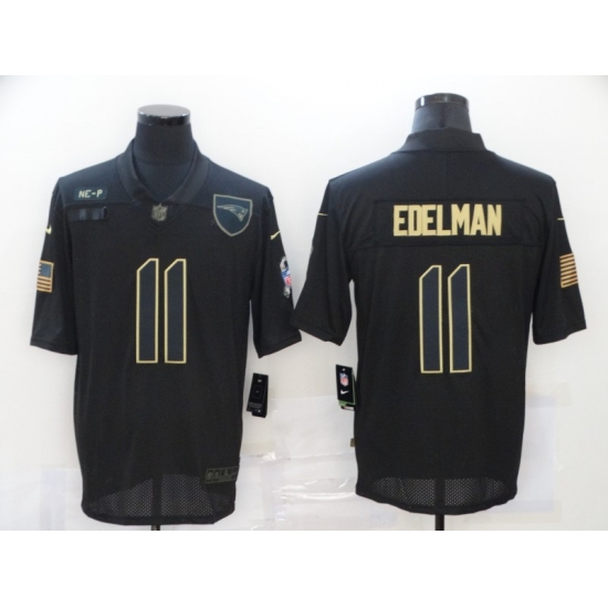 Nike New England Patriots 11 Julian Edelman Black 2020 Salute To Service Limited Jersey Nike New England Patriots 11 Julian Edelman Black 2020 Salute To Service Limited Jersey