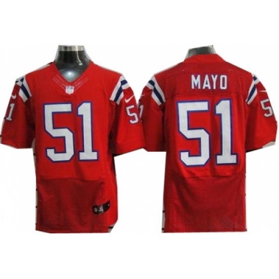 Nike New England Patriots 51 Jerod Mayo Red Elite NFL Jersey Nike New England Patriots 51 Jerod Mayo Red Elite NFL Jersey