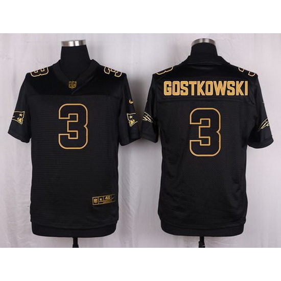 Nike Patriots #3 Stephen Gostkowski Black Mens Stitched NFL Elite Pro Line Gold Collection Jersey Nike Patriots #3 Stephen Gostkowski Black Mens Stitched NFL Elite Pro Line Gold Collection Jersey