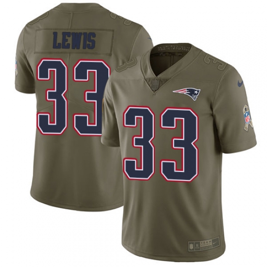 Nike Patriots #33 Dion Lewis Olive Mens Stitched NFL Limited 2017 Salute To Service Jersey Nike Patriots #33 Dion Lewis Olive Mens Stitched NFL Limited 2017 Salute To Service Jersey