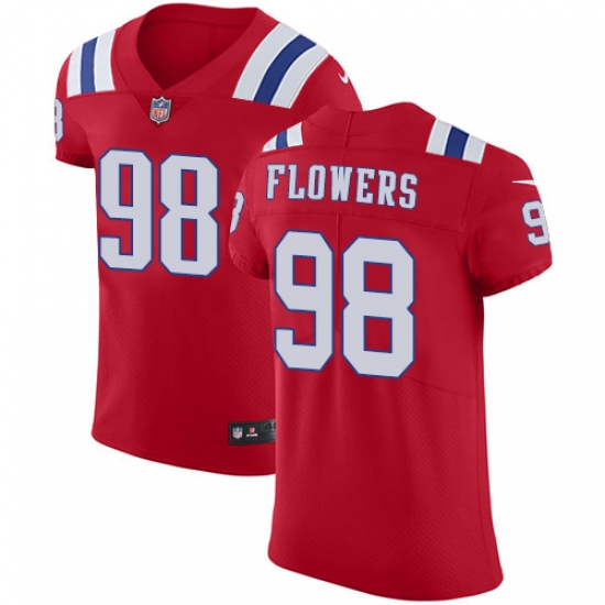 Nike Patriots #98 Trey Flowers Red Alternate Mens Stitched NFL Vapor Untouchable Elite Jersey Nike Patriots #98 Trey Flowers Red Alternate Mens Stitched NFL Vapor Untouchable Elite Jersey